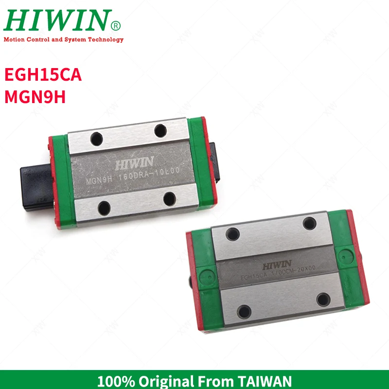 HIWIN Original EGH15CA MGN9H Slider Block Linear Rail Guide carriages for CNC Router Woodwork Laser Machine 3D Printer | Обустройство