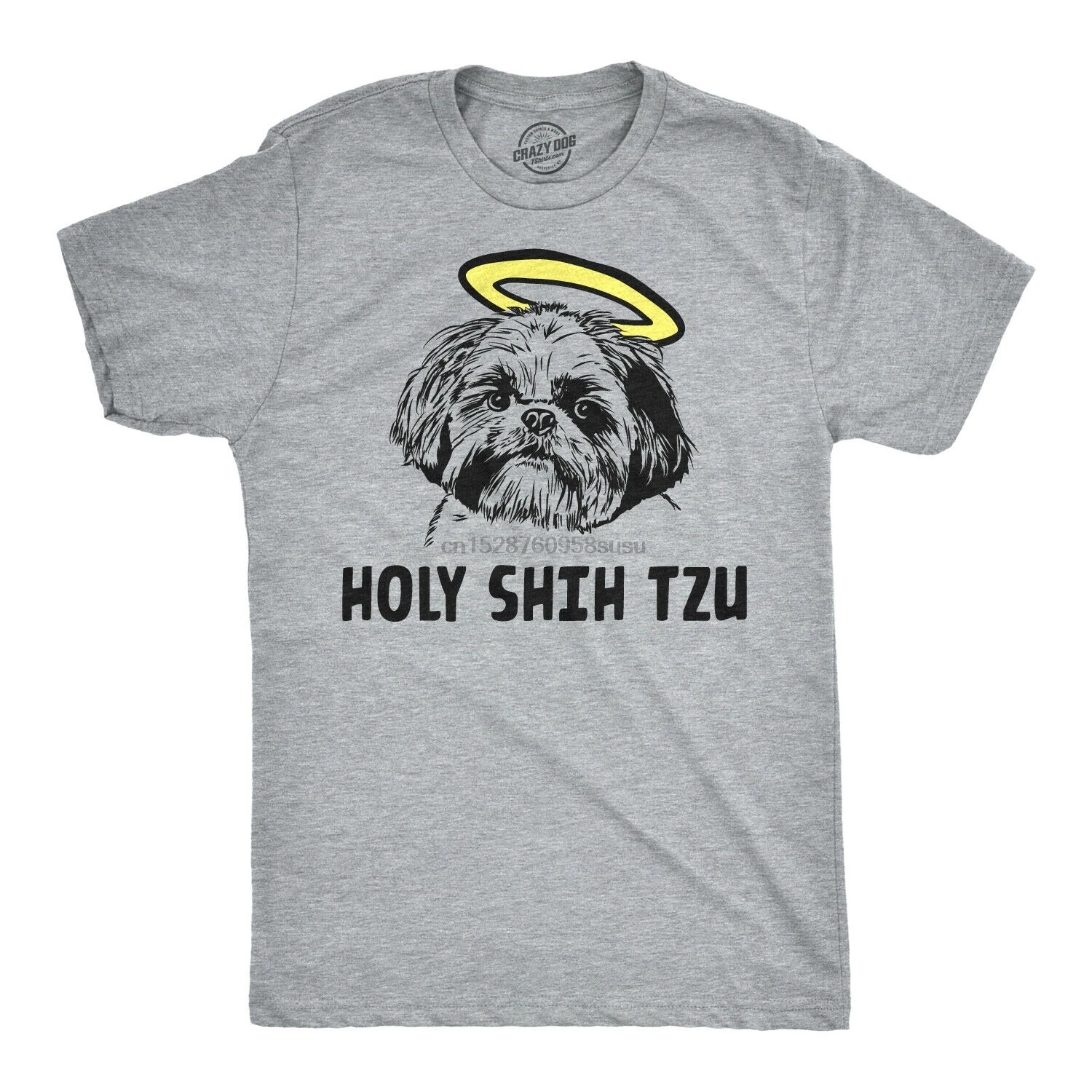 Holy Shih Tzu футболка смешная собака Shitzu Футболки Веселый Графический футболки