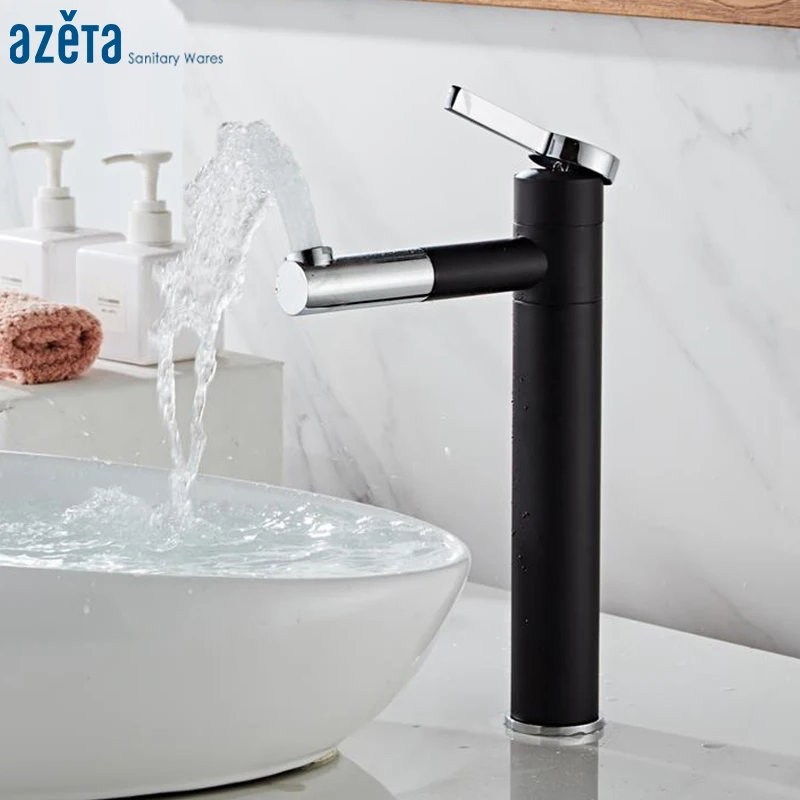 Смеситель для раковины Azeta AT7406HB латунный кран ванной комнаты вращение на 360