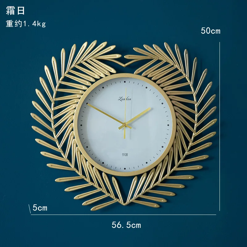 

Nordic Living Room Wall Clock Large Luxury Creative Kitchen Clock Wall Modern Design Art Mute Wandklok Watch Decorative AA50WC