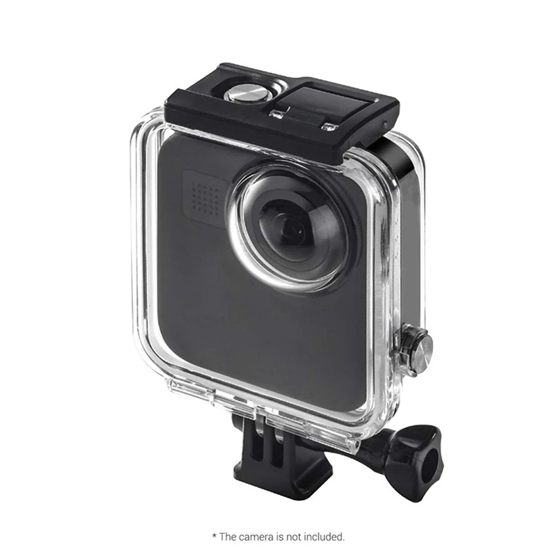Pаспродажа Водонепроницаемый чехол Andoer для экшн-камеры GoPro Max, прозрачный защитный чехол для подводной съемки до 40 м