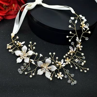 a81 bridal flower headband women hair accessories hair ornaments jewelry bridal headpiece wedding hair clips girl comb tiara