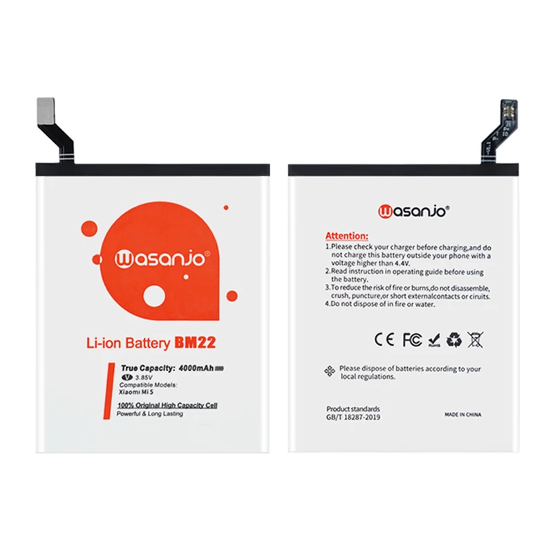 

Original High Capacity Battery BM22 For Xiaomi Mi 5 Mi5 M5 Replacement Batteries 4000mAh + tools