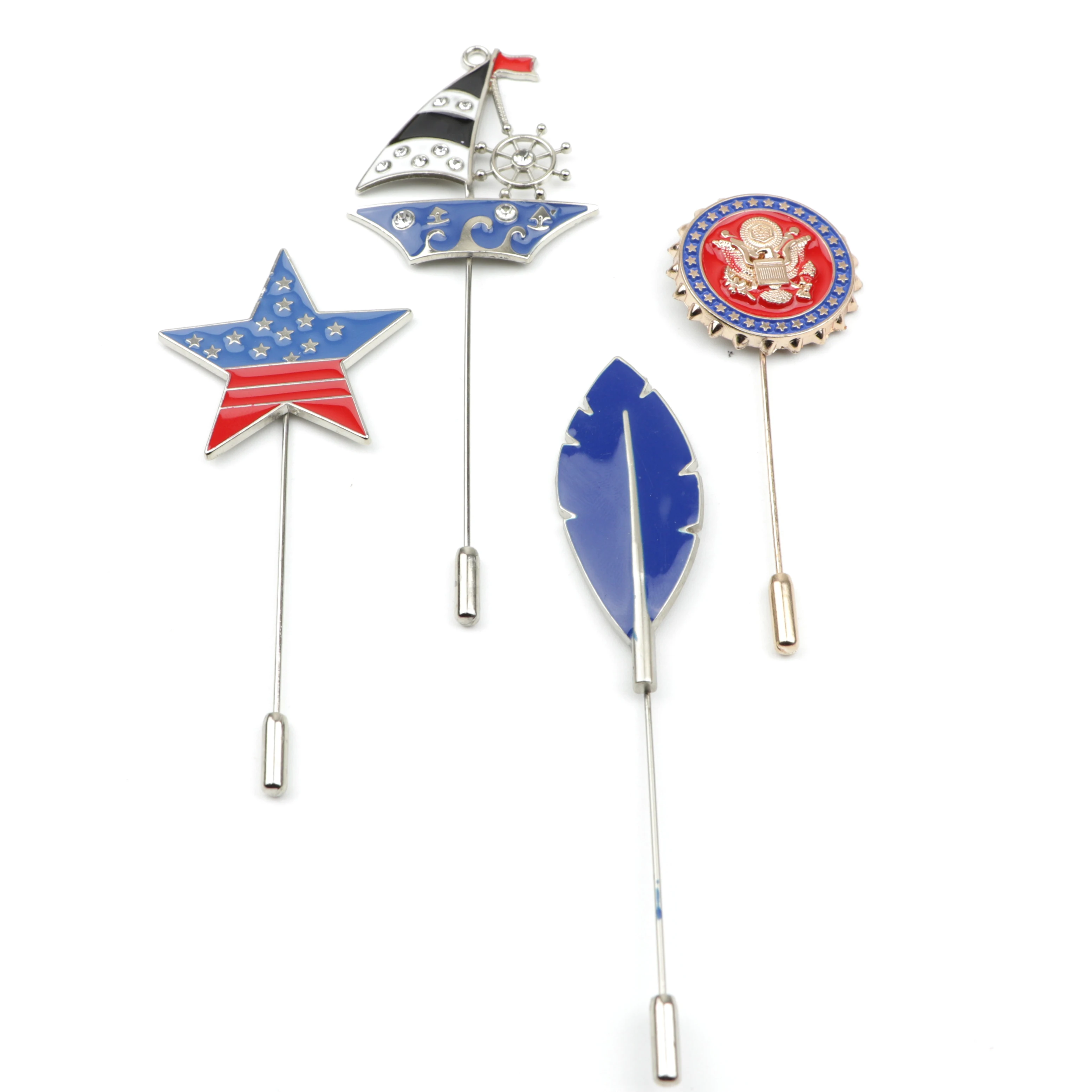 

Men's Advanced Suits Leaf Brooches Sailboat Pentagram Shawl Pin Lapel Pins Uxedo Corsage Collar Pin Brooch Jewelry Accessory