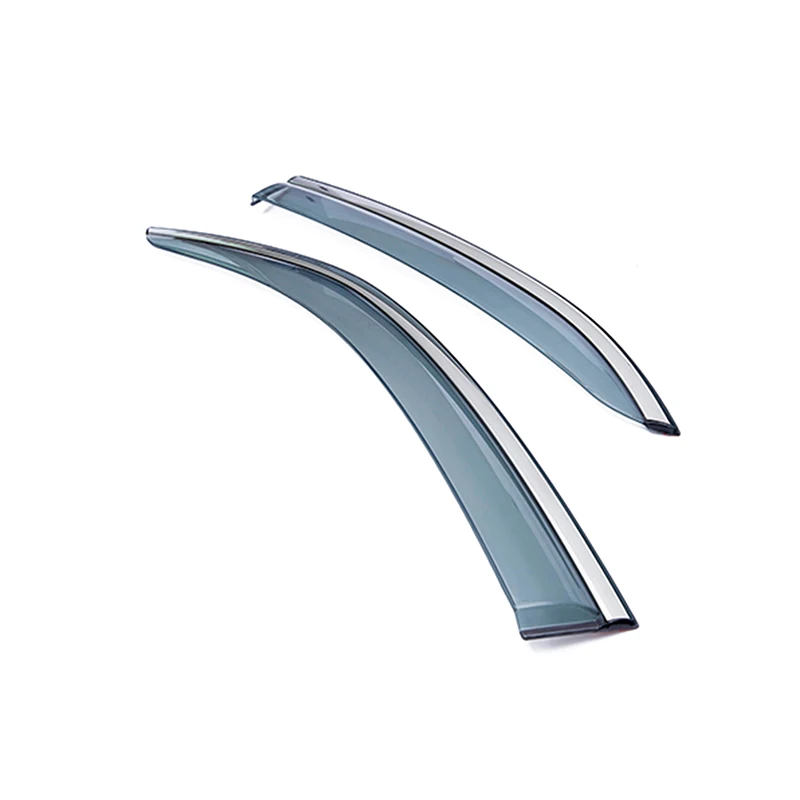 4PCS/SET Car Deflector FOR TOYOTA CHR 2016-2019 Window Door Visor With Steel Trim Weather Rain Sun Wind Guard Accessories | Автомобили и