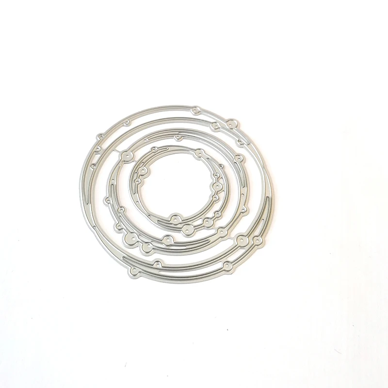 

metal cutting dies cut die mold 3D dot round border border Scrapbook paper craft knife mould blade punch stencils dies