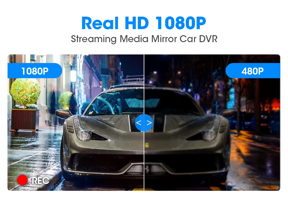 Jansite 10 ''видеорегистратор 1080P с сенсорным экраном, автомобильная камера dvr, циклическая запись, медиа, ночное видение, двойной объектив, g-сенсор