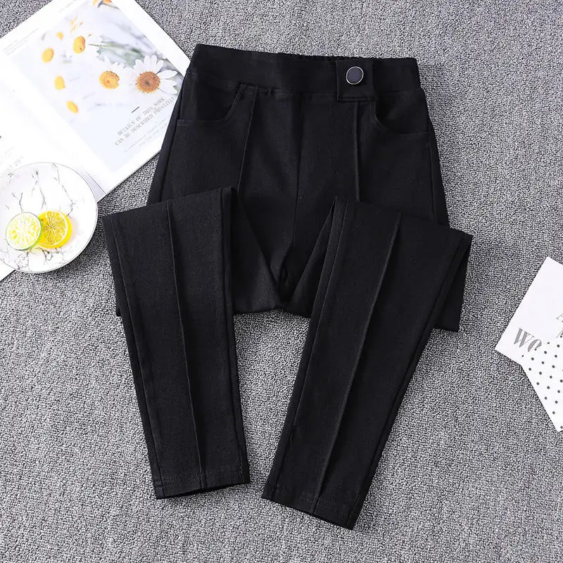 

Plus Size Pants Women Clothing Casual Stretch High Waist Trousers Pantalon Femme Loose Solid Fashion Streetwear Pants 5XL Q4221