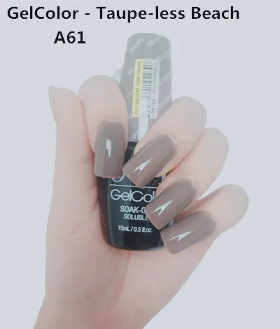 A61 Taupe-Less Beach 15 мл УФ светодиодный Гель-лак Vernis Перманентный стойкий блеск для