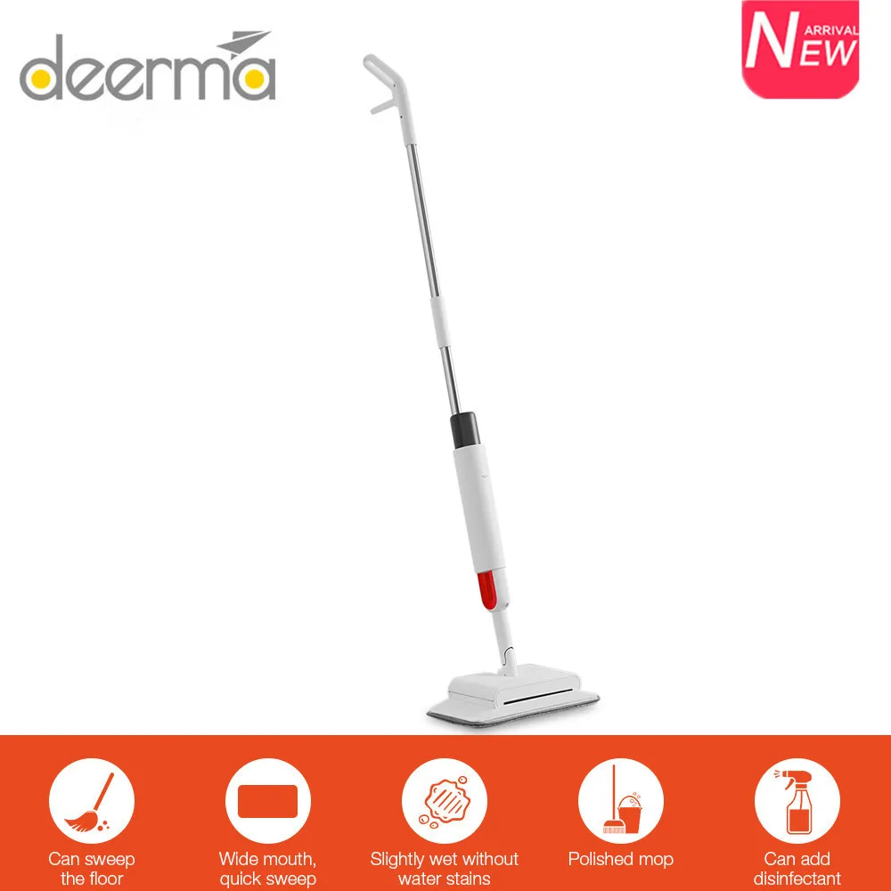 

Original Deerma TB900 Sweeping Mopping 2 In 1 Handheld Water Spraying Mop Floor Cleaner Rotatable Spiral Rolling Brush Sweeper