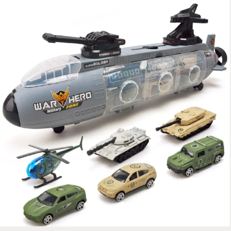 7 шт./компл. игрушечный автомобиль морской военный грузовик Mold1:55 металлическая