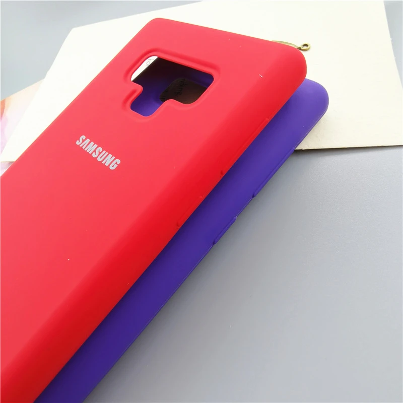 Шелковый мягкий жидкий силиконовый чехол для Samsung Galaxy Note 9 N9 с розничной