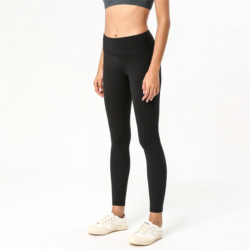 Женские облегающие штаны для йоги зимние двухсторонние однотонные фитнеса с