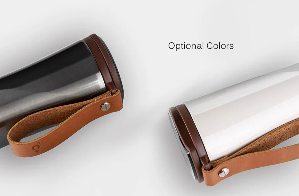 Original Xiaomi Mijia Kiss Kiss Fish Stainless Steel Thermal Vacuum Water Bottle Sensitive Temperature Sensor with Coffee Brewer