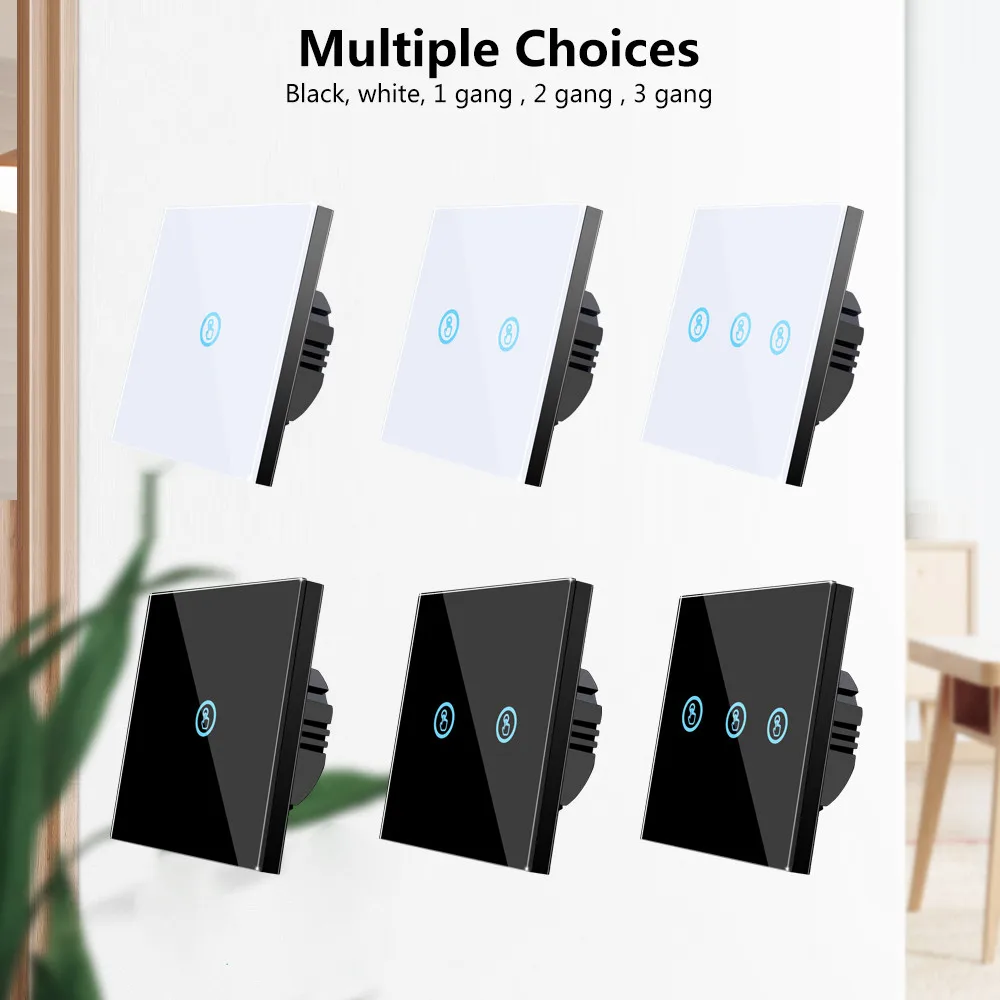 Сенсорный настенный выключатель SMATRUL светодиодная лампа с панелью из