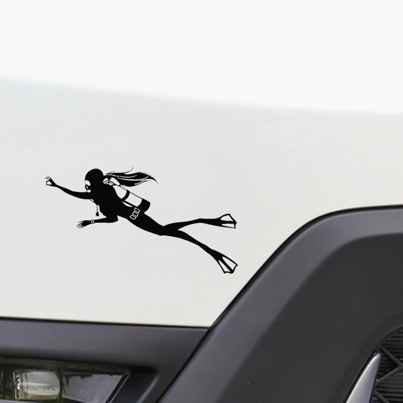 

Fashion SPORT SCUBA DIVER Car Sticker Car Window Accessories Cover Scratches Reflective PVC 15cm X 9cm