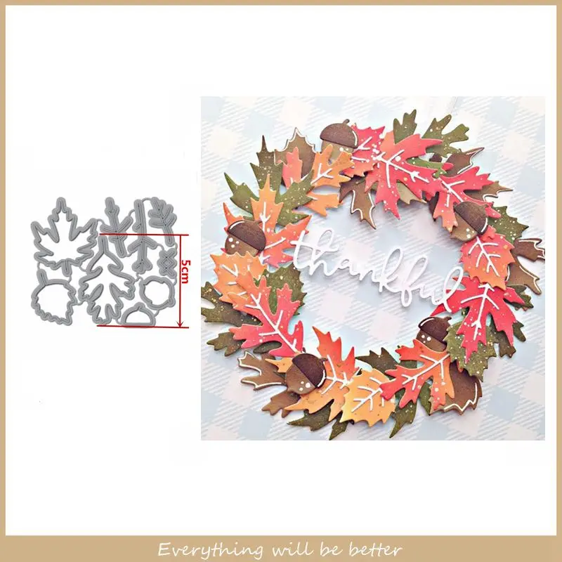 

Mix Flower Maple Leaf Autumn Fall Frame Metal Cutting Dies DIY Scraobook Make Cards Stencils Embossing Paper New Die Cut 2020