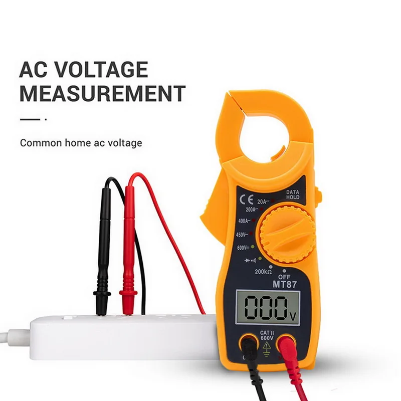 Цифровой мультиметр зажим Бесконтактный измеритель мощности и силы тока