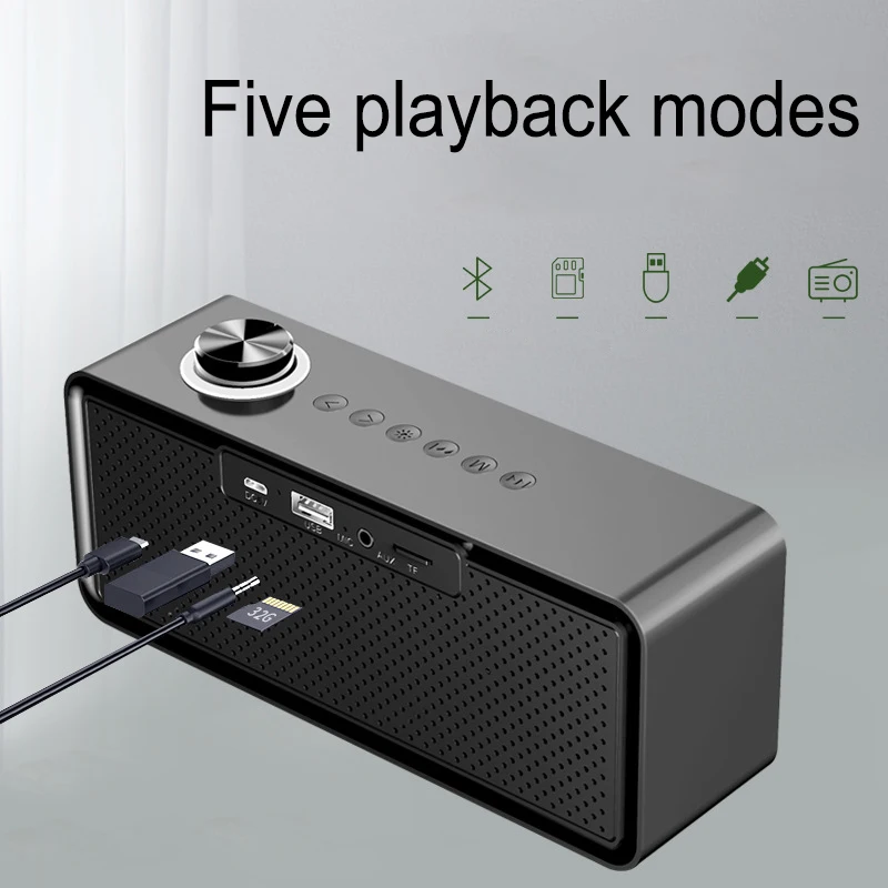 

10w High Power wireless speaker Bluetooth music Home computer desktop subwoofer TF AUX 3 playback modes With remote control