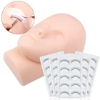 Тренировочные накладные ресницы Набор для тренировок для начинающих силиконовый манекен голова модель ресниц для практики наращивания ресниц инструменты для макияжа