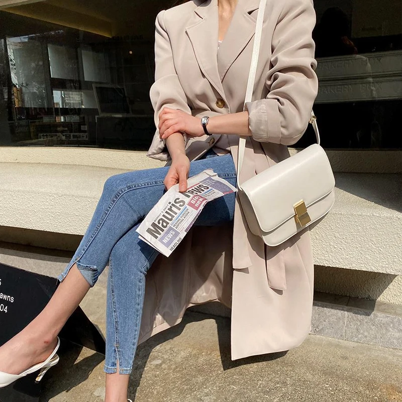 

2020 Fall High Waist Stretch Skinny Women Jeans Pants Split Cuff Female Pencil Jeans Women Streetwear Denim Jeans Trousers 10404