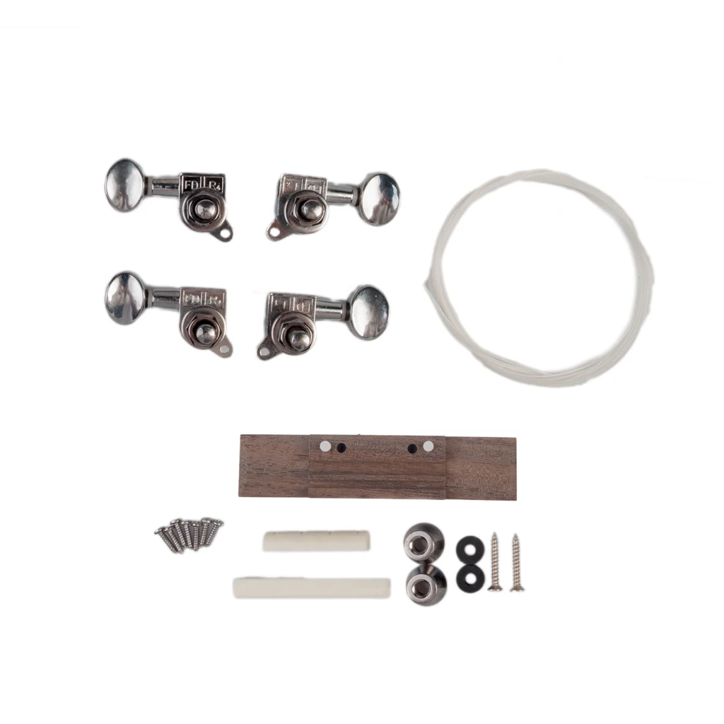 Необработанная укулеле 26 дюймов тенор сделай сам набор детали колышки шнурок