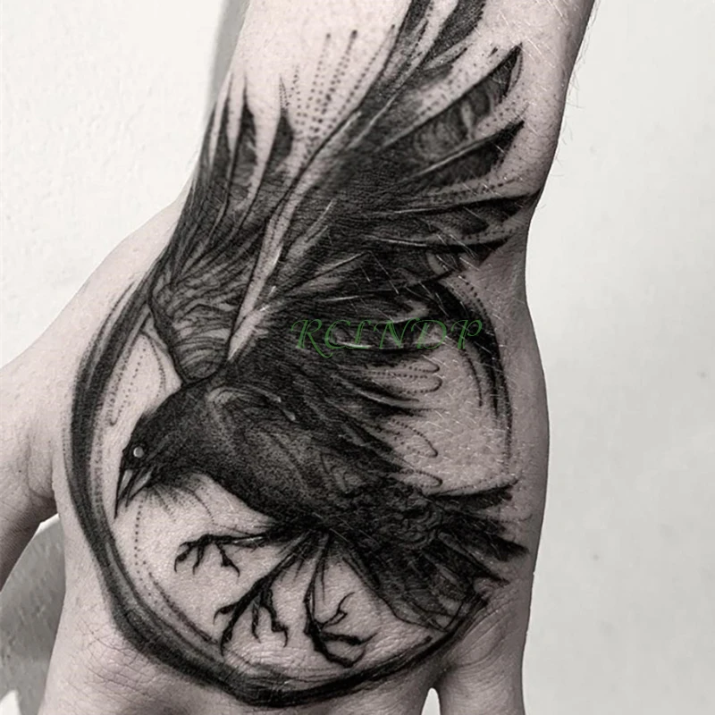 

Waterproof Temporary Tattoo Sticker eagle wing Fake Tatto Flash Tatoo Hand Arm middle size art Tattoos for boy Women Men