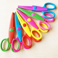 6 pcs paper cut wave edge craft scissors set diy album tools manual safe child scissors dropshipping