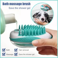 pet dog bath brush dog shampoo massage brush shower hair removal comb cat massage bathing tool pet cleaning grooming brush