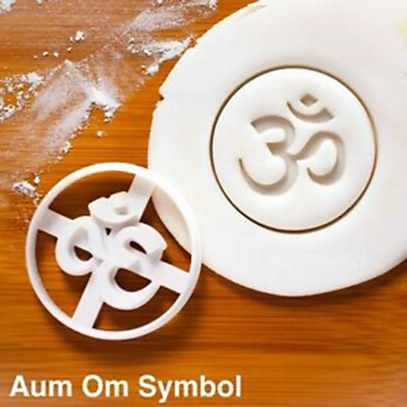 Aum Om символ пластиковые формочки для печенья Форма торта и инструмент выпечки