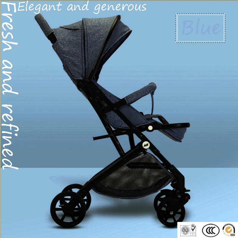 Ультралегкая портативная складная коляска может сидеть на высокой ландшафтной