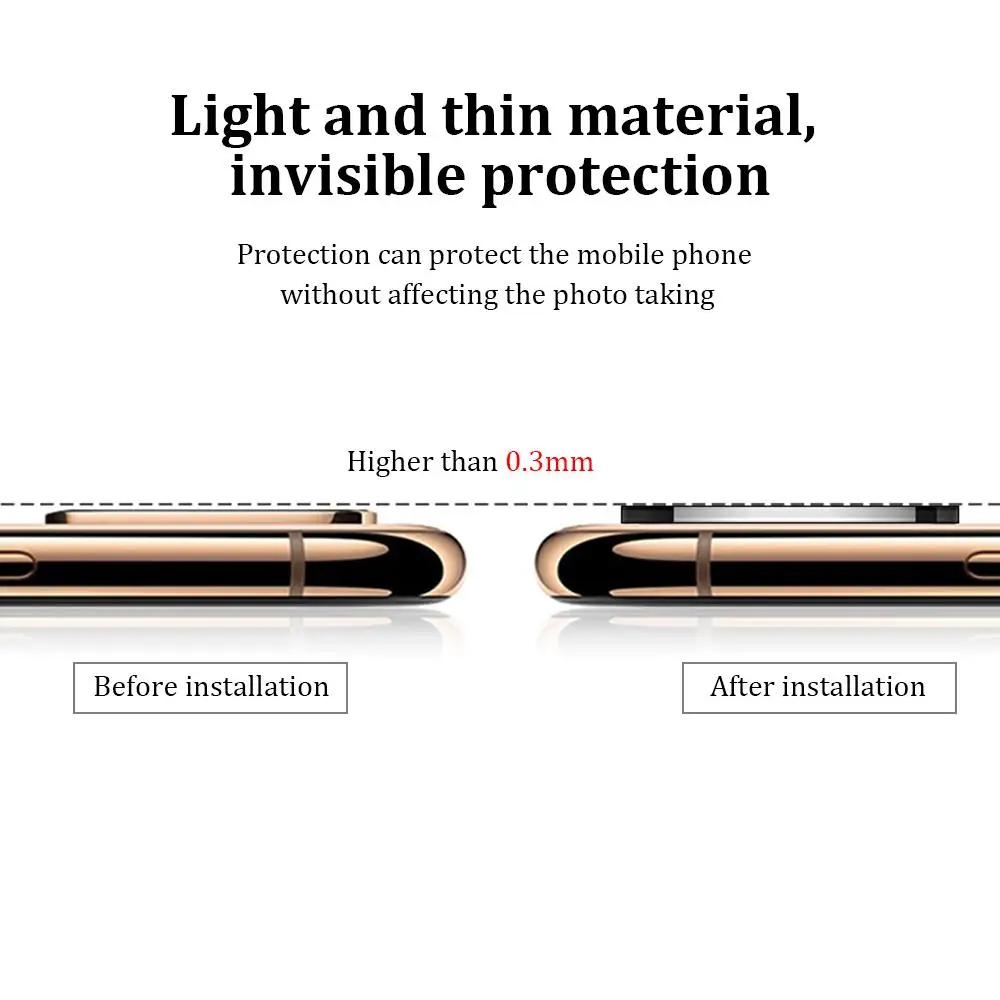Для iPhone X XS MAX XR секундная смена 11 PRO для Apple iPhone 11Pro MAX наклейка на рассеиватель Модифицированная крышка камеры титановый сплав 10