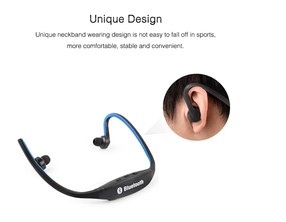 S9 Bluetooth наушники беспроводные Спортивные Bluetooth наушники Поддержка TF/SD карты микрофон для iPhone huawei XiaoMi телефон