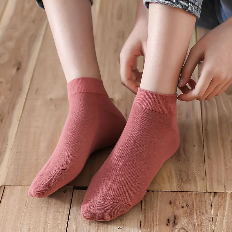 New Women Comfortable Stripe Cotton Socks Slippers Short Ankle in Multicolor High Quality Fashion 2020 | Женская одежда