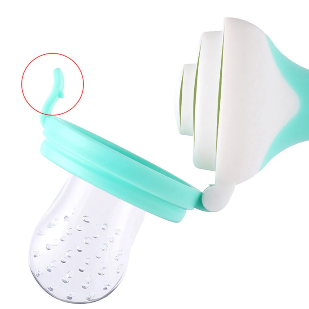 Long Handle Baby pacifier Fresh Food Nibbler Kids Fruit Feeder Nipples Feeding Nipple Teat Pacifier Bottles Safe Supplies | Мать и
