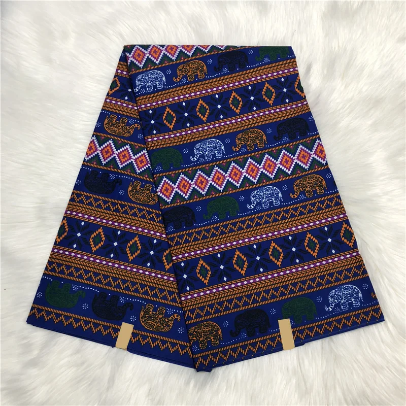 Черный полиэстер качество нигерийский Анкара печать настоящая ткань печатный