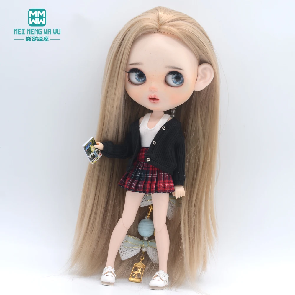 Одежда для кукол модная куртка юбка рубашка подходит Blyth Azone OB22 OB24 аксессуары