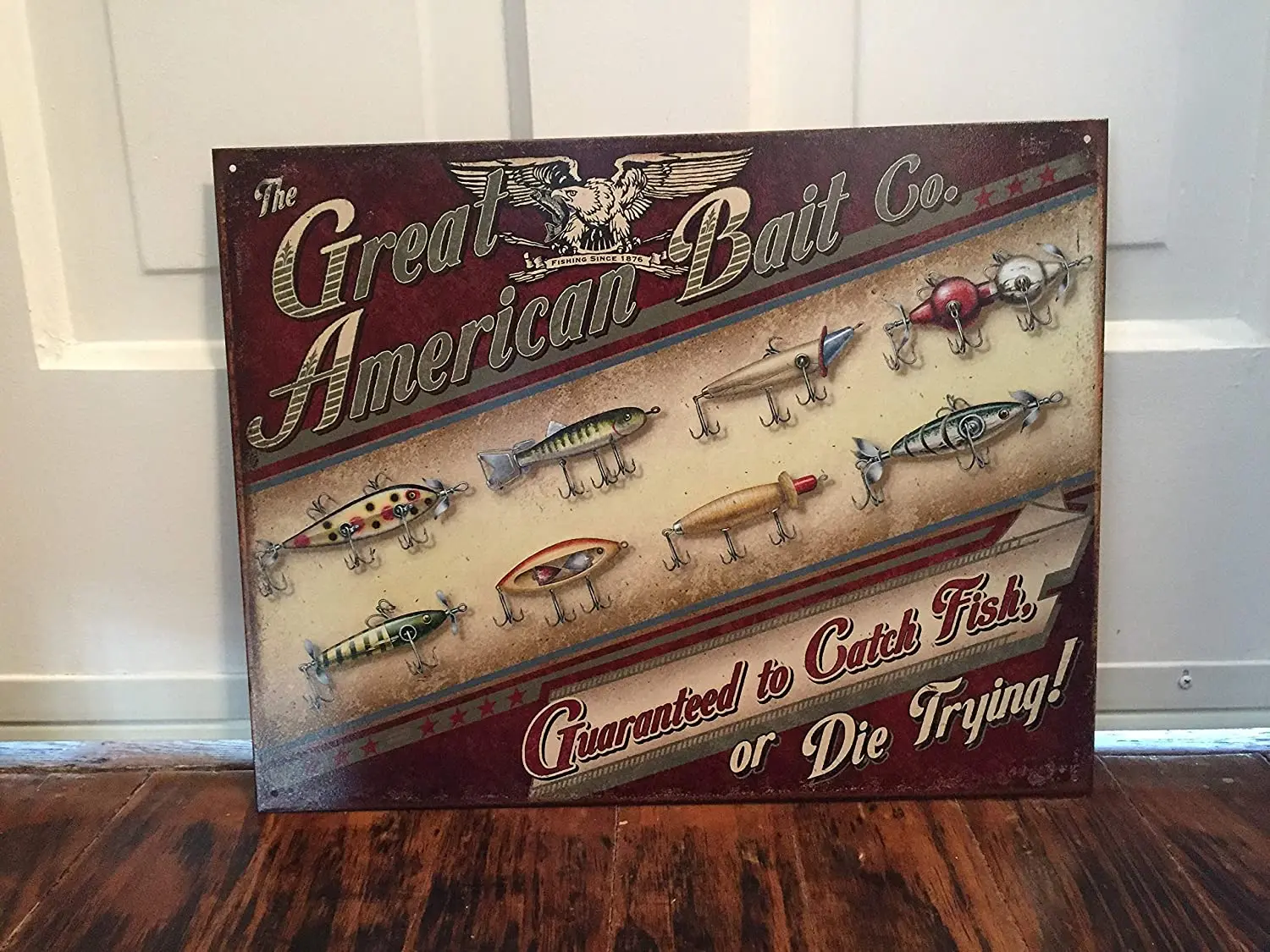 

Diuangfoong The Great American Bait Company Reproduction Metal Sign 12" x 8"