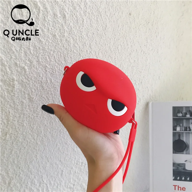 Дамская красная сумочка Q Ся кошелек для мелочи карман хранения ключей и