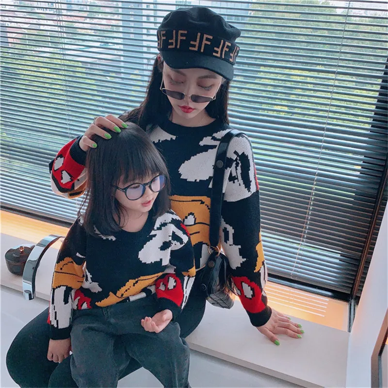 Коллекция 2019 года осенне-зимний костюм высокого качества для родителей и детей