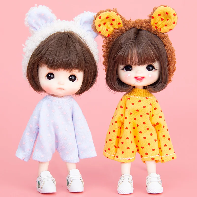 

Ob11 Love jumpsuit Crawl suit Pajamas GSC Molly BJD baby suit 1/12 doll clothes doll accessories