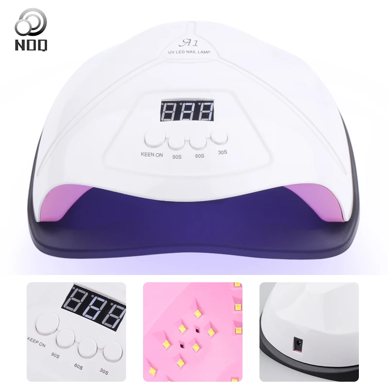 УФ лампа NOQ A1 Max96W для ногтей Профессиональная маникюра с 48 светодиодами и 4