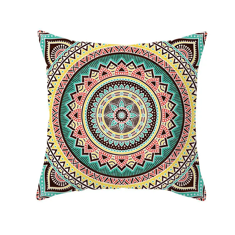 

Mandala Cushion Cover 45*45 Pillow Covers Boho Decorative Cushions For Sofa Throw Pillows Polyester Pilloecases Home Decor