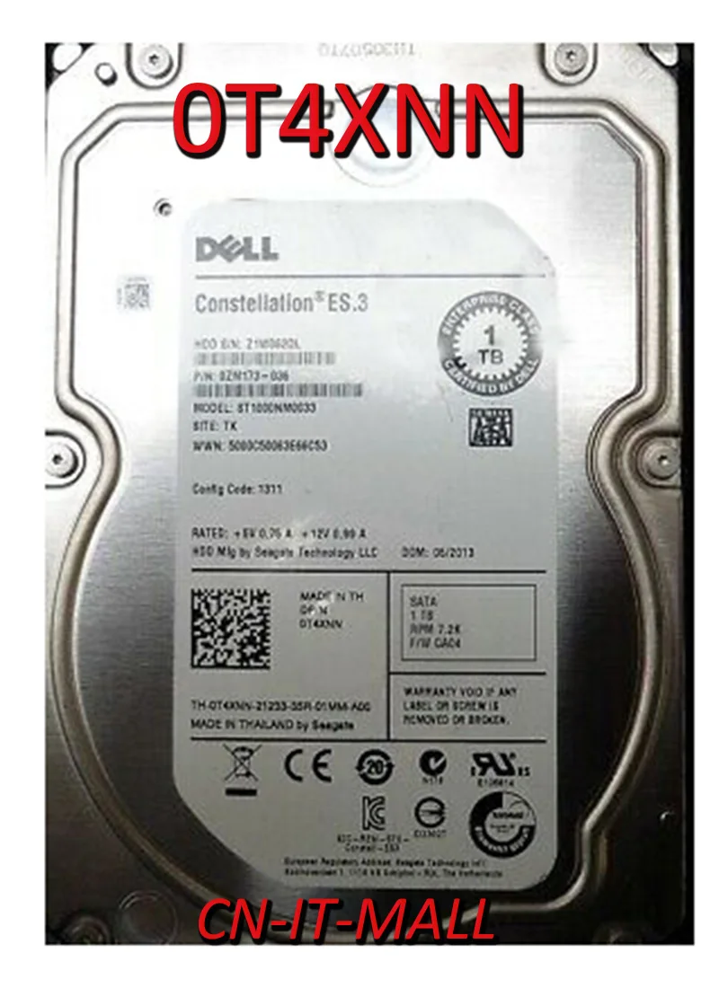 New 0T4XNN T4XNN ST1000NM0033 1TB 7200 RPM 128MB Cache SATA 6.0Gb/s 3.5  Enterprise Internal Hard Drive