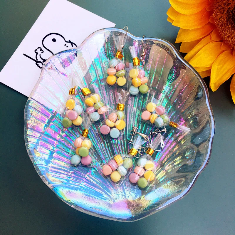 Милые Красочные Висячие серьги макароны для женщин и девочек хлеб ручной работы