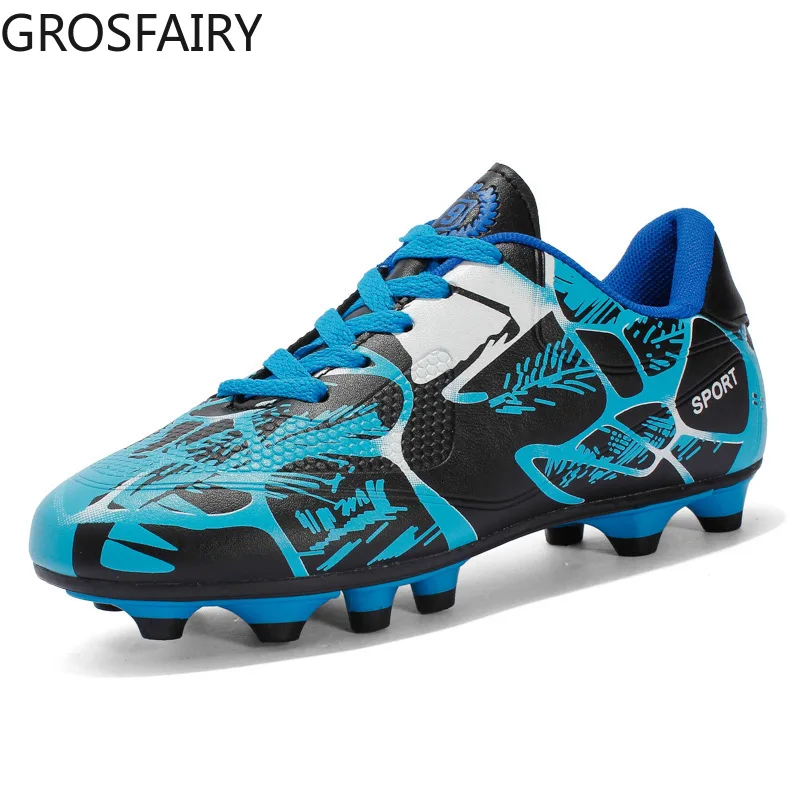 

2021 Leather Foot Shoes Long Spikes Student Non-slip Boys Leather Foot Shoes Youth Broken Nails Football Shoes Sports Shoes