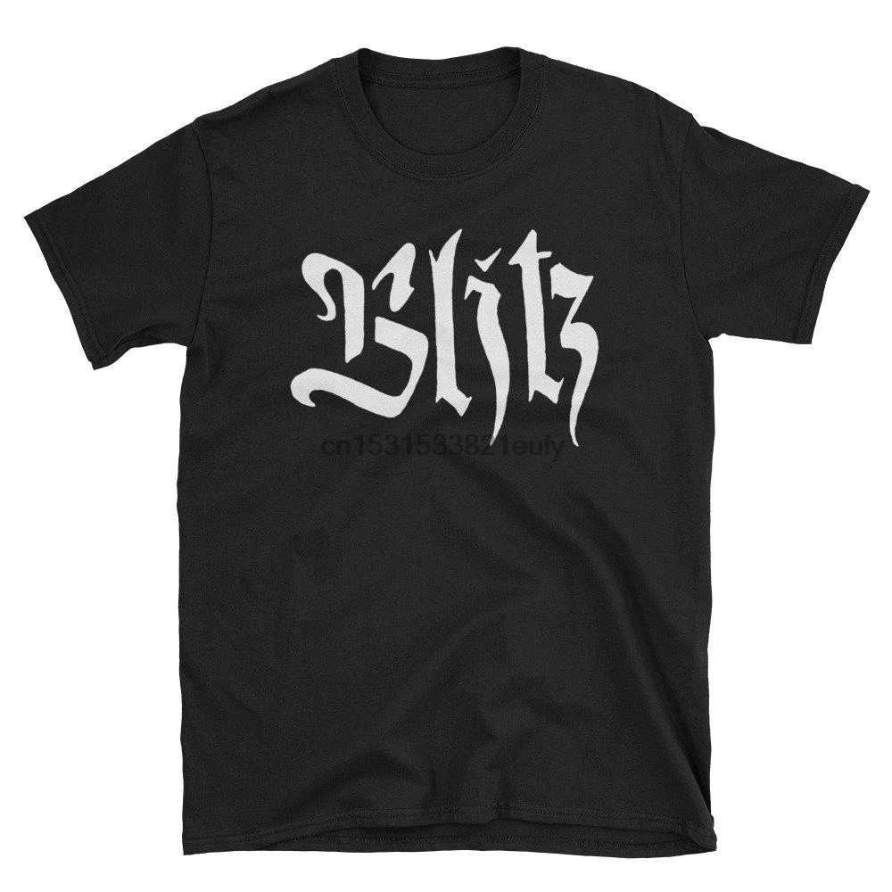 Футболка с логотипом Blitz Cock Sparrer Last Resorts The 4 Skins Business Oi Punk|Мужские футболки| |