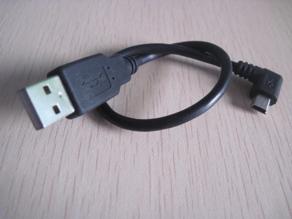 90 градусов левый угол мини USB B папа к 2 0 Мужской адаптер короткий кабель для