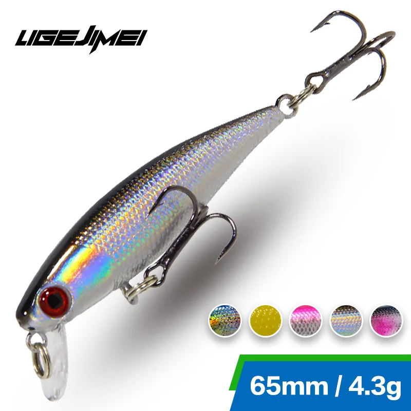 

Minnow Fishing Lure 2020 Wobbler Crankbait 65mm 4.3g Fishing Bait Sinking Isca Artificial Hard Bait Trout Pike Lure Bass Fishing