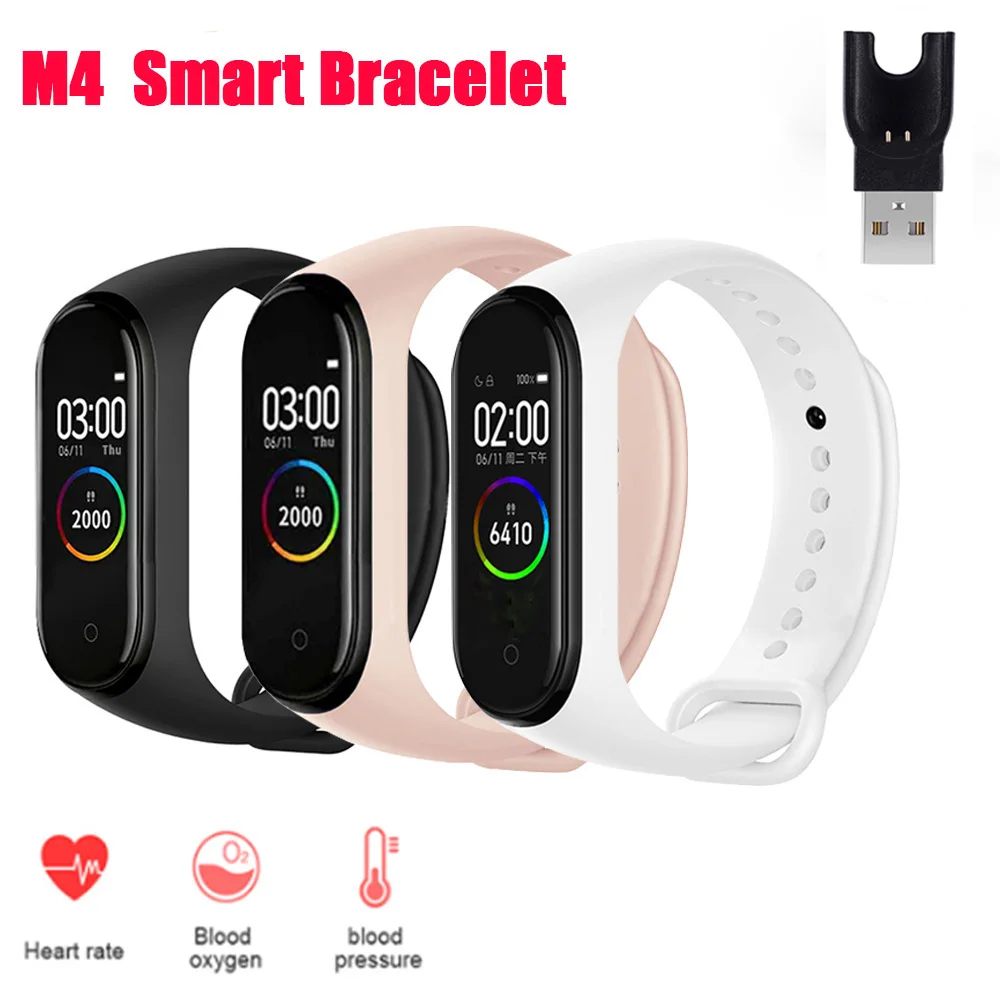 M4 смарт Браслет фитнес трекер спортивный браслет шагомер сердечного ритма крови